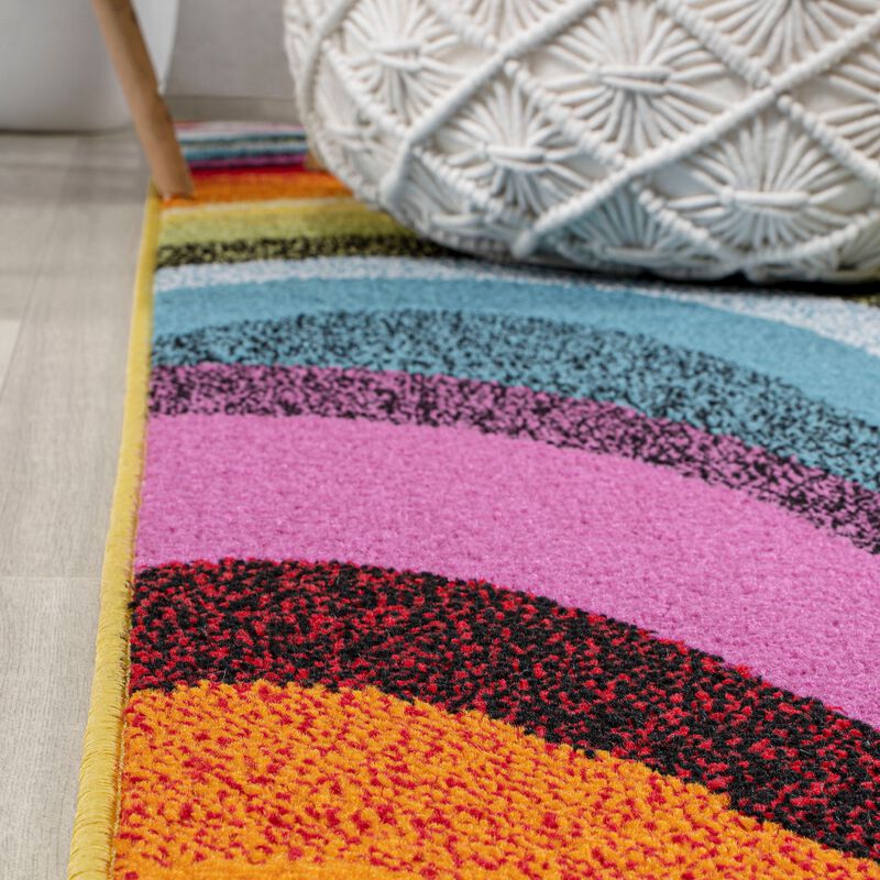 Flow Abstract Swirl Area Rug