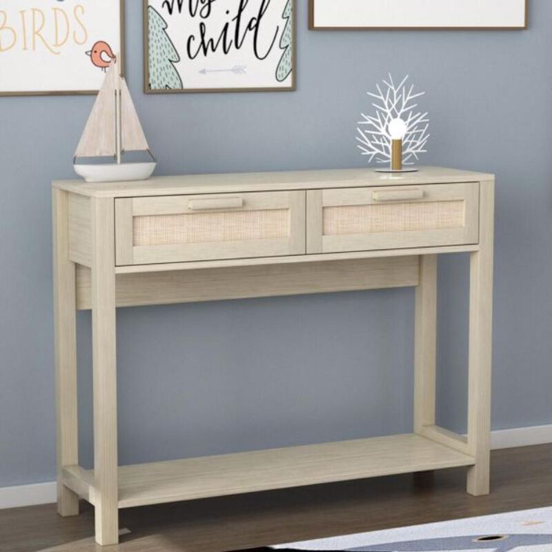 Console Table with 2 Drawers Stylish Entryway Table for Storage and Home Decor
