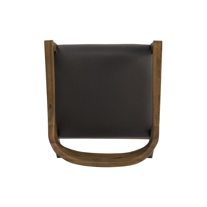 Boraam Rasmus Dining Arm Chair, Chestnut Wire-Brush