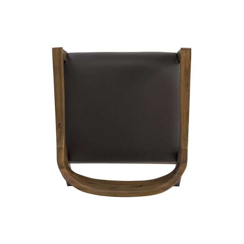 Boraam Rasmus Dining Arm Chair, Chestnut Wire-Brush