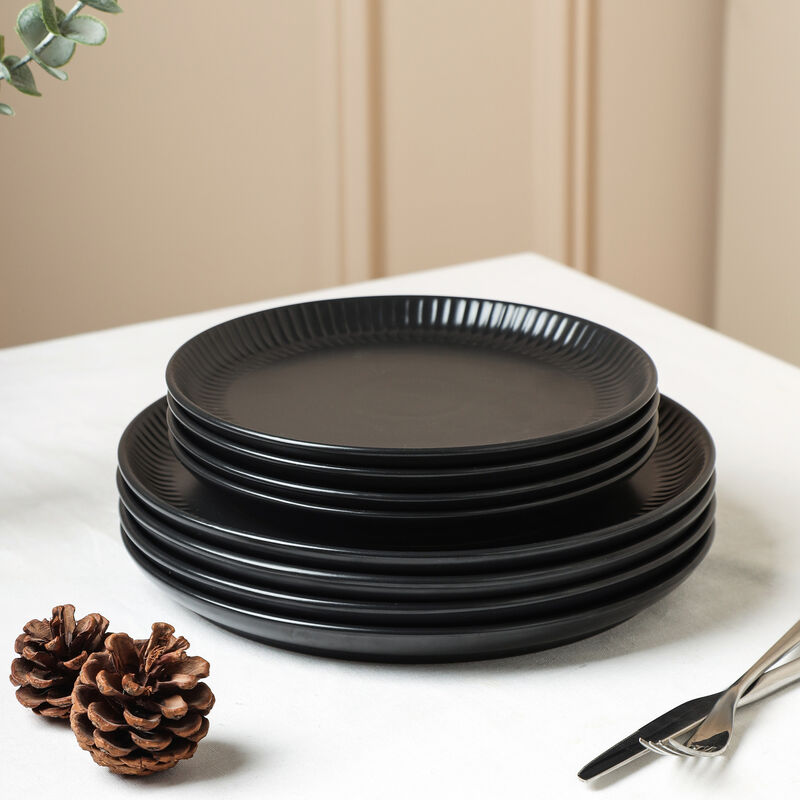 Stone Lain Logan Stoneware 16 Piece Dinnerware Set with Pasta Bowls
