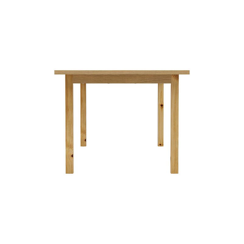 FUFU&GAGA Natural Wood Writing Desk, MDF & Rubberwood Construction (78.7" W x 29.5" H x 37.8" D), Natural Wood Finish