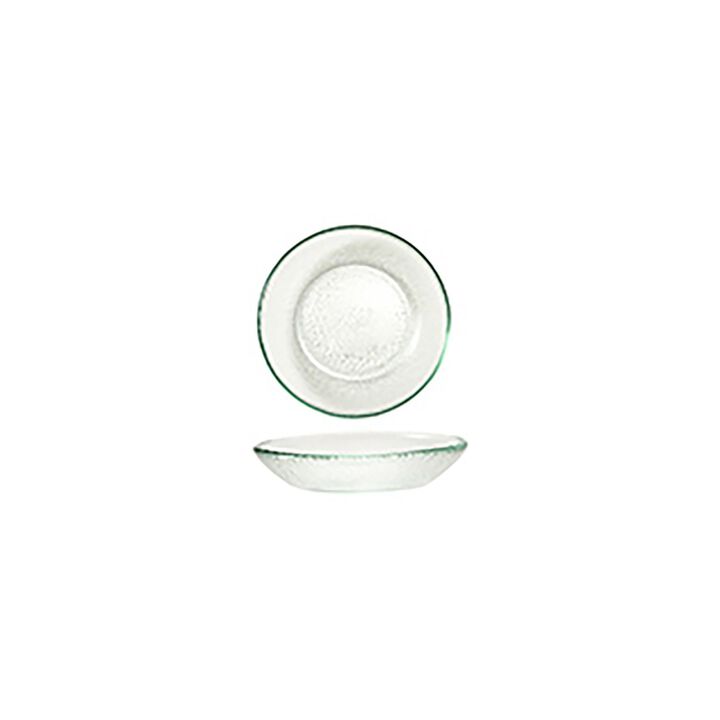 Glass Dinnerware dia.5.5" h:1.25" 8 oz. Round Clear Glass Bowl (Set of 4)
