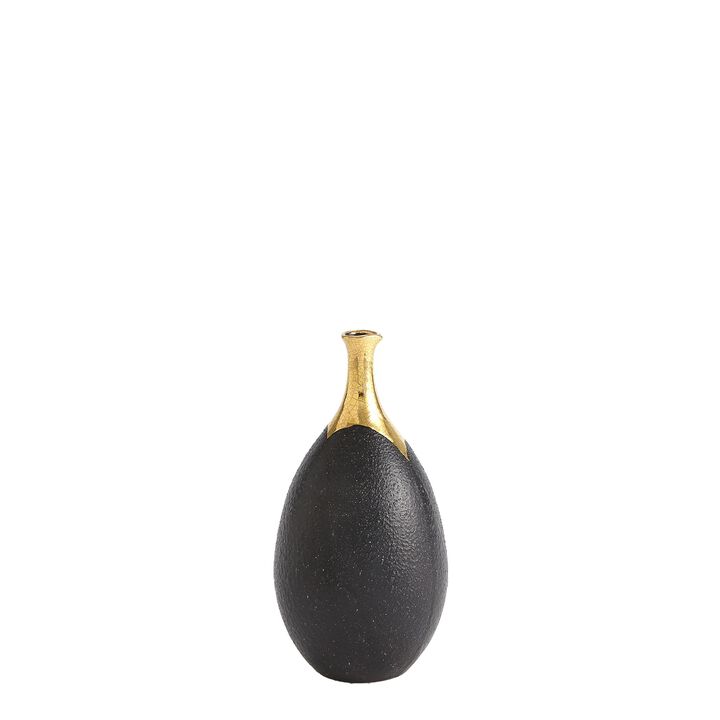 Dipped Golden Crackle Vase