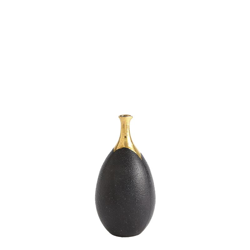 Dipped Golden Crackle Vase