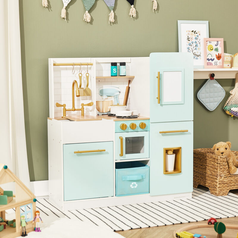 Teamson Kids - Biscay Delight Classic Play Kitchen - Mint