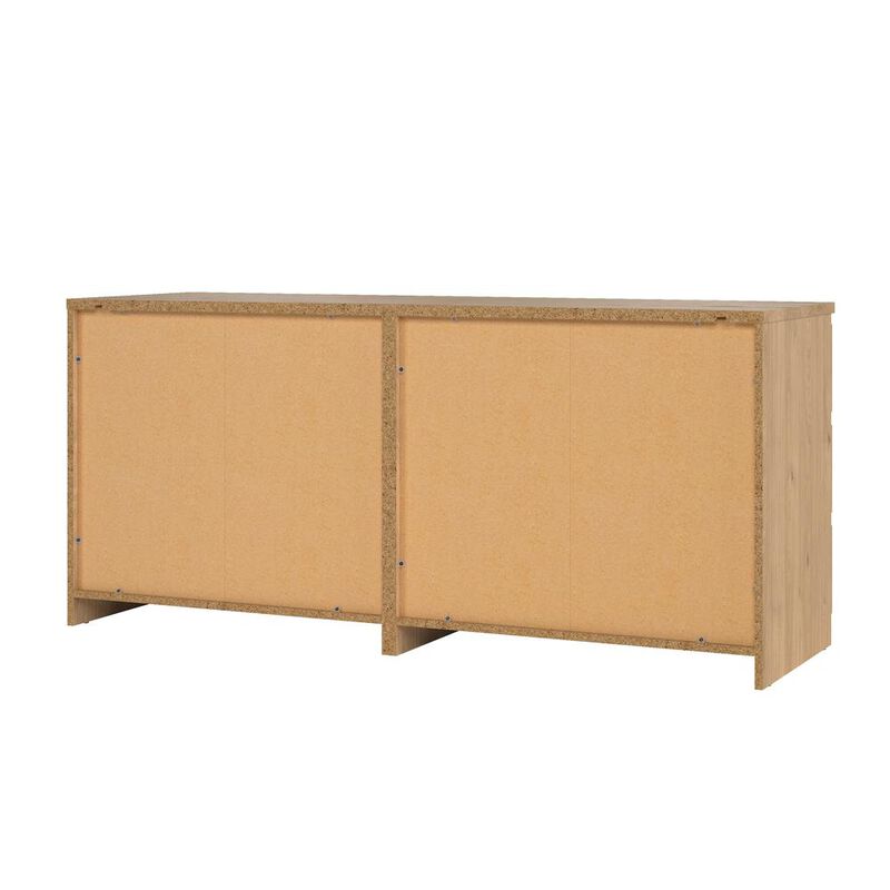 Tvilum Scottsdale 6 Drawer Double Dresser, Jackson Hickory