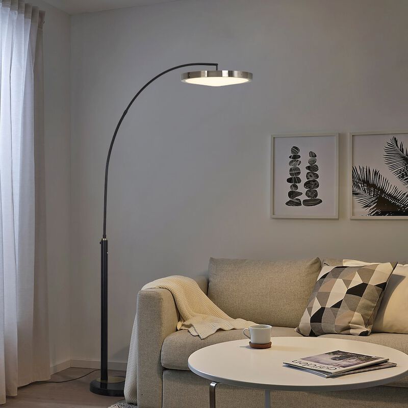 NOVA OF CALIFORNIA Redondo 1 Light LED Arc Floor Lamp - Matte Black