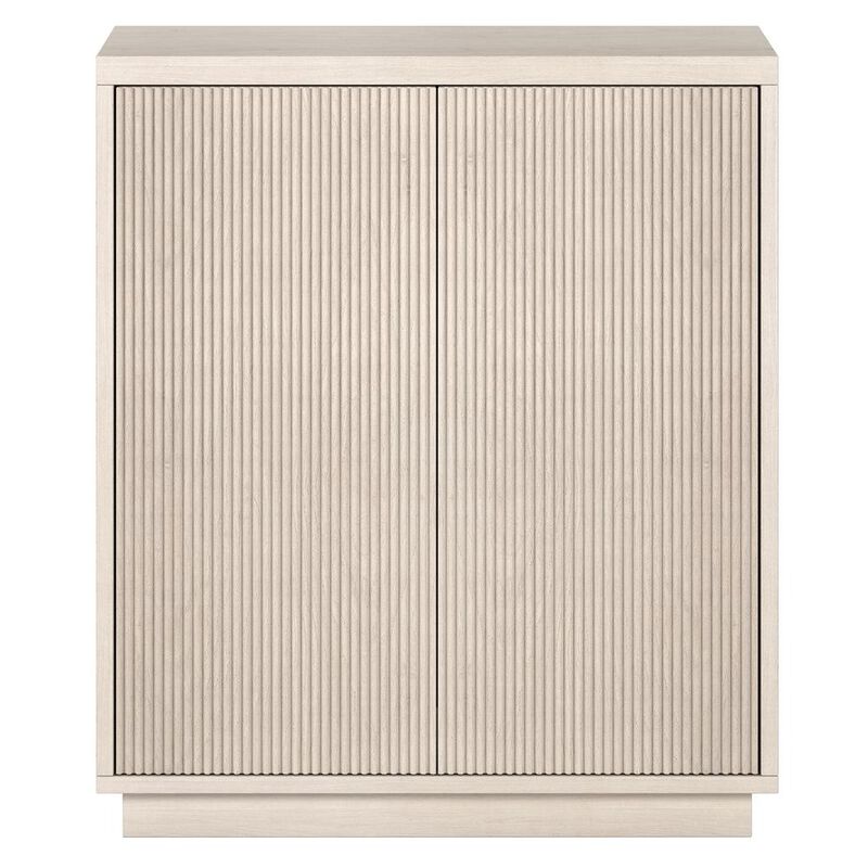 Hudson&Canal Alston 28 Wide Rectangular Accent Cabinet in Alder White