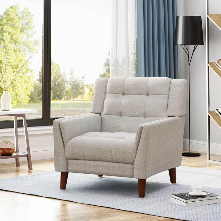 Merax Mid-century Armchair Accent Chair