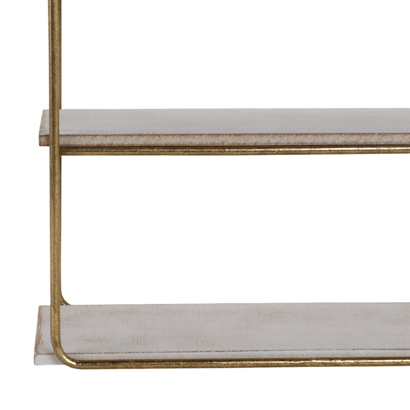 3 Tier Wall Shelf, Gold