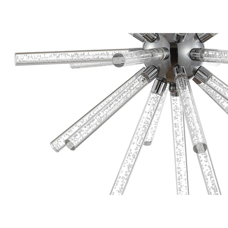 Soyuz 19.5" Adjustable Integrated LED Starburst Metal/Acrylic Pendant