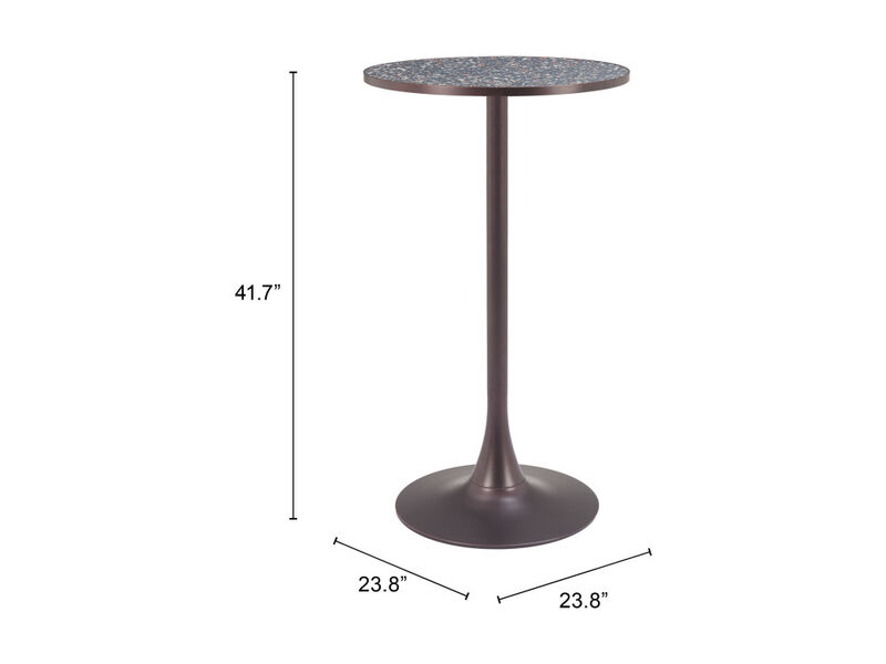 Bite Bar Table Black & Bronze