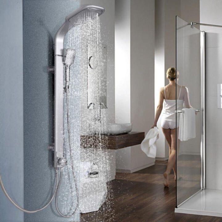 Rainfall Shower Column with Hand Shower for Modern Bathroom and Relaxing Shower Experience