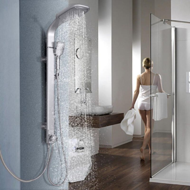 Rainfall Shower Column with Hand Shower for Modern Bathroom and Relaxing Shower Experience