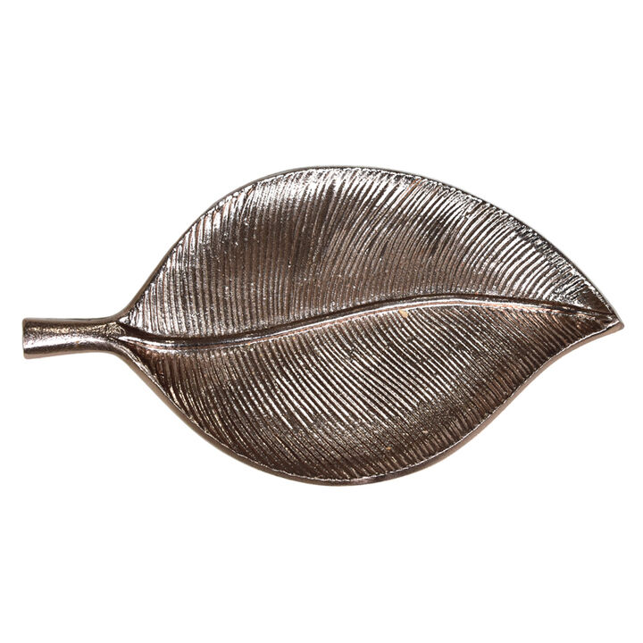 Handmade Decorative Gold Color Coated 10.82 x 6.10 x 0.78 Inches Aluminium Tray 037AB BBH Home's