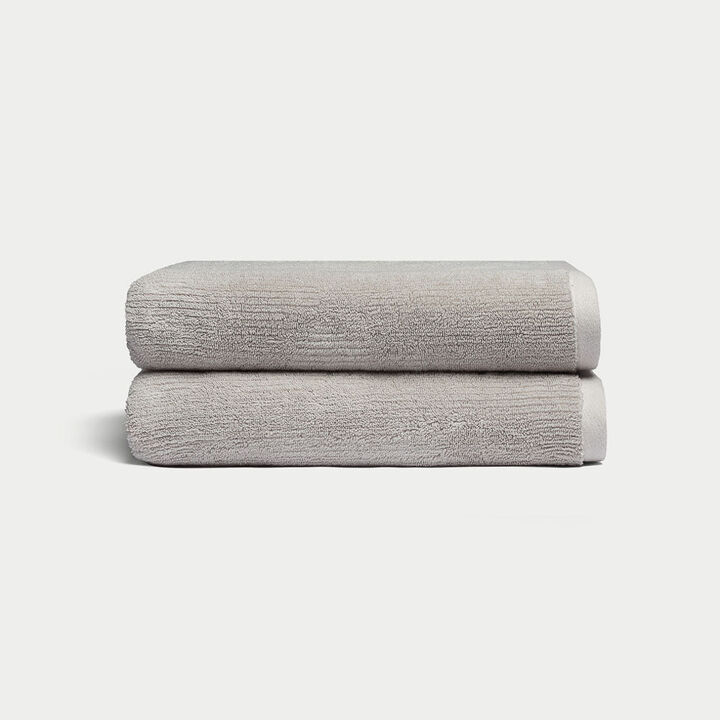 Ribbed Terry Bath Towels
