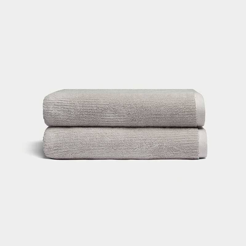 Ribbed Terry Bath Towels