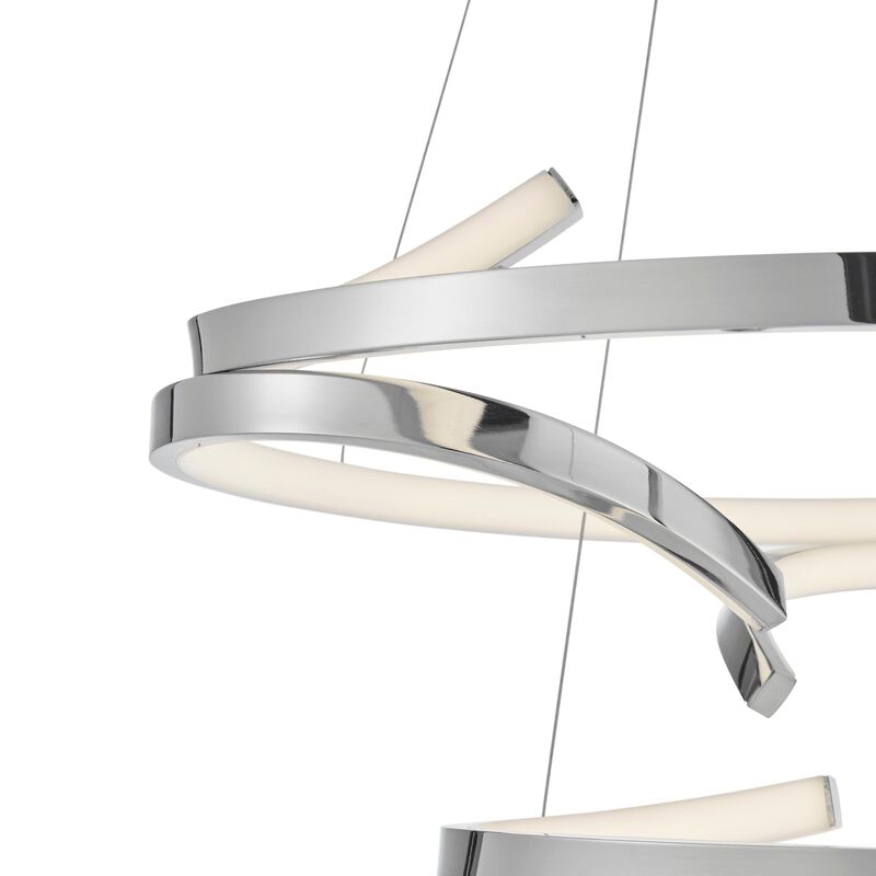 Beijing Chandelier Chrome Metal Integrated LED Dimmable