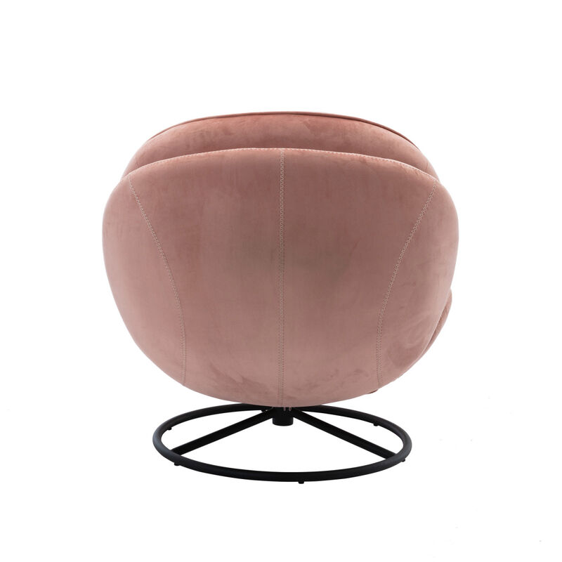 Accent Chair TV Chair Living Room Chair Pink Sofa With Ottoman