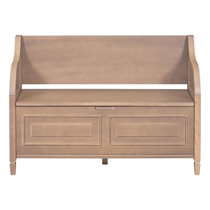 Merax Multifunctional Storage Bench with Safety Hinge