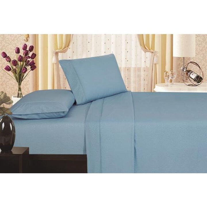 Plazatex Vine Print 90GSM Brushed Microfiber Soft Wrinkle Free Sheet Set