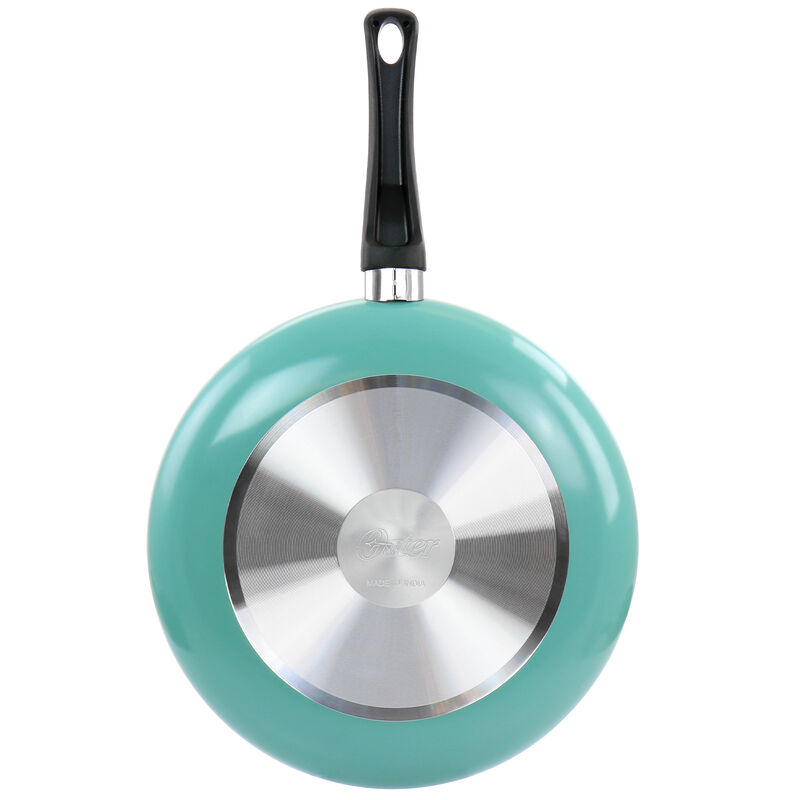 Oster Luneta 11.5 Inch Aluminum Nonstick Frying Pan in Teal