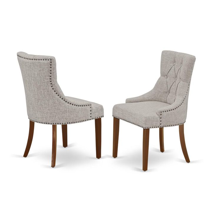 East West Furniture Dining Room Set Mahogany, DLFR5-MAH-05