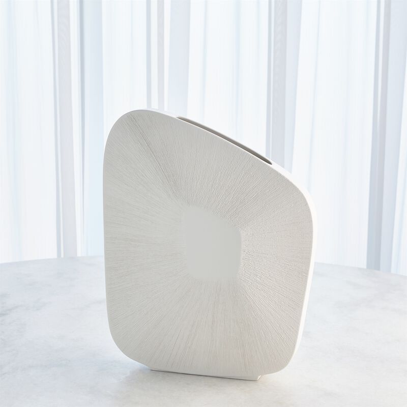 Offset Square Scratch Wide Vase