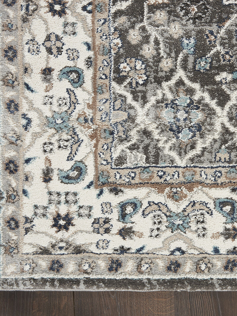 American Manor AMR01 Gray/Ivory 7'10" x 9'10" Rug