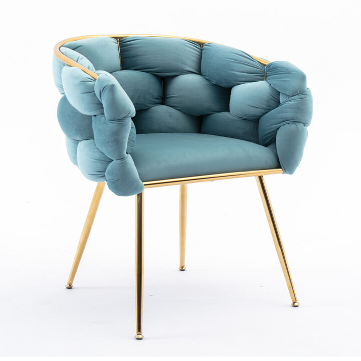 Luxury Modern Simple Leisure Velvet Single Sofa Chair Bedroom Lazy Person Household Dresser