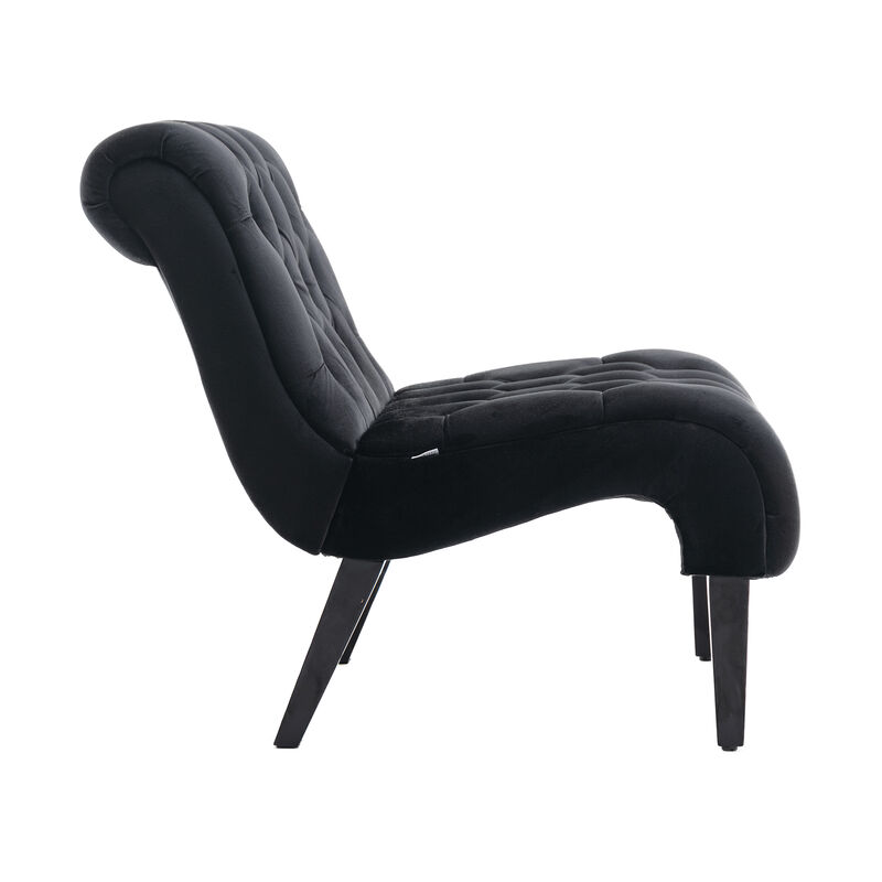 Merax Modern Velvet Armless Accent Chair