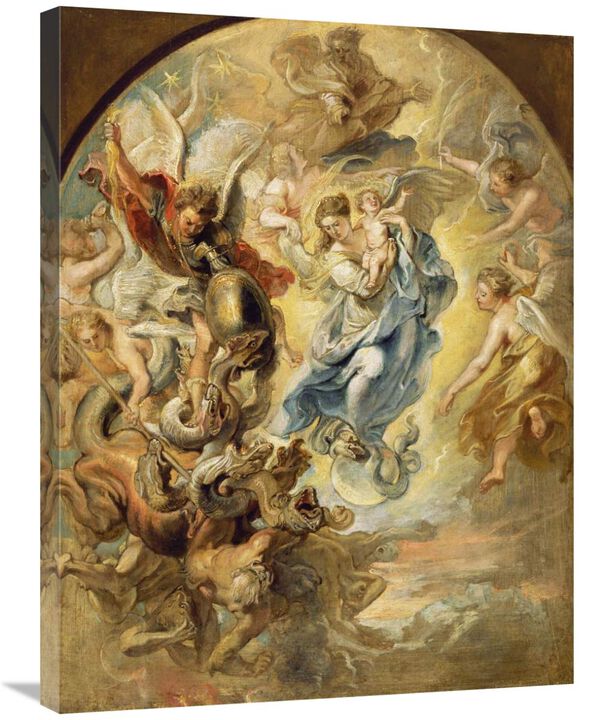 The Virgin as the Woman of the Apocalypse-Canvas Art-24x32