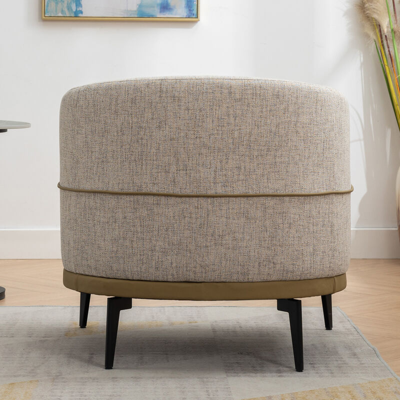 Merax Modern  Barrel Chair Upholstered Accent Chair