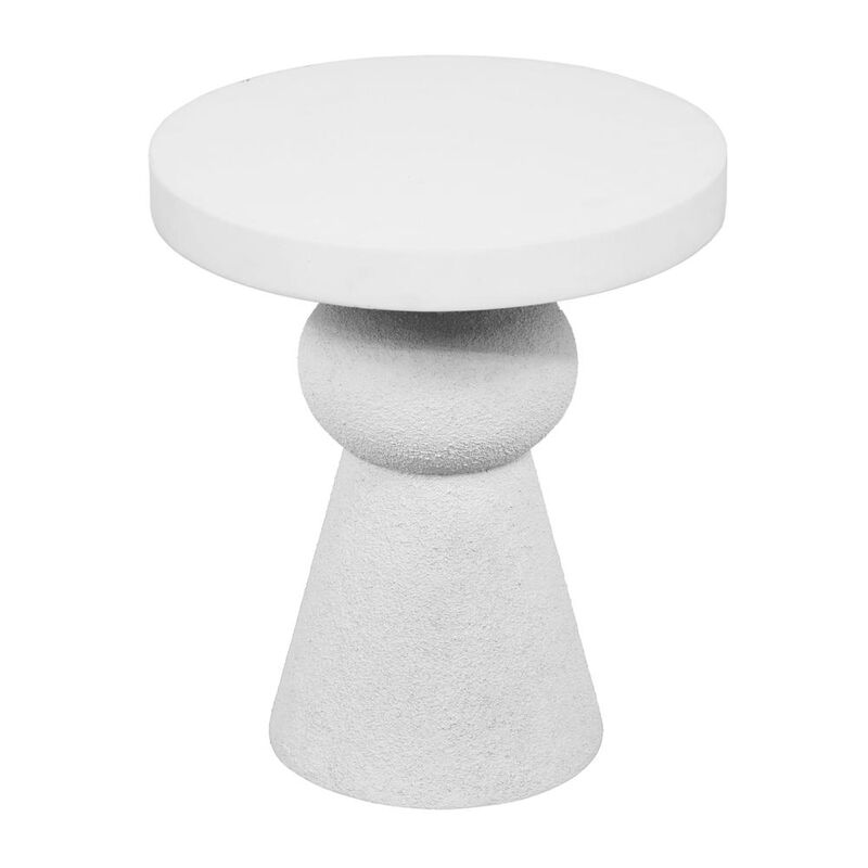 Belen Kox Luna White Round Side Table, Belen Kox
