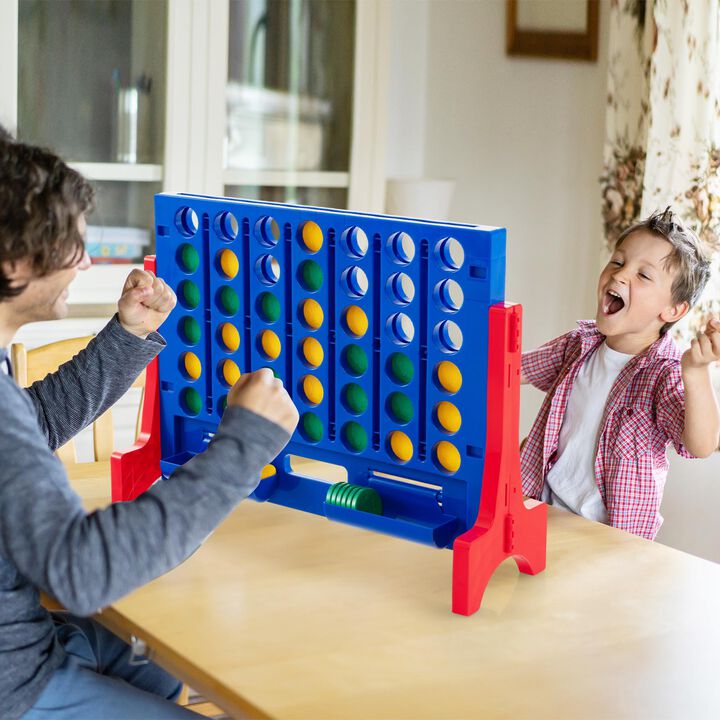 Jumbo 4-to-Score Connect Game Set with Carrying Bag – Giant Indoor and Outdoor Party Game
