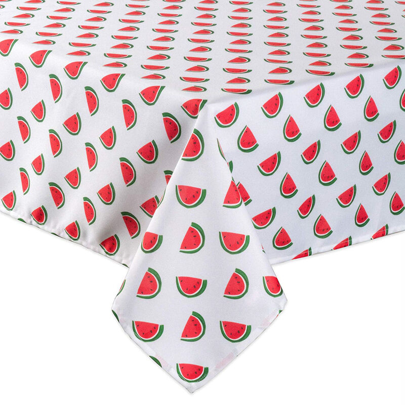 120" Zippered Outdoor Tablecloth with Watermelon Print Design