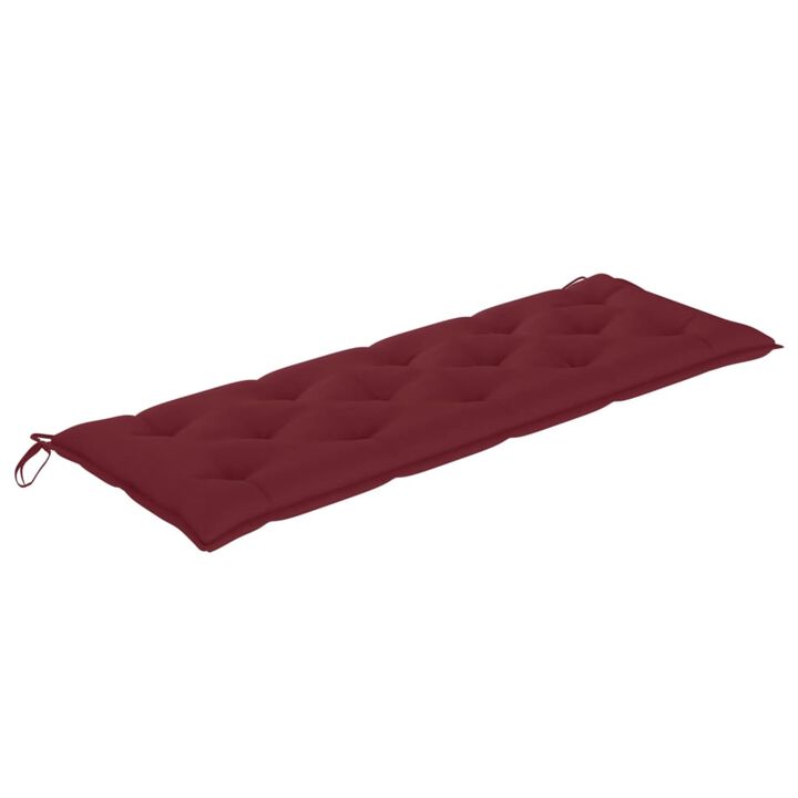 vidaXL Garden Bench Cushion Wine Red 59.1"x19.7"x2.8" Fabric