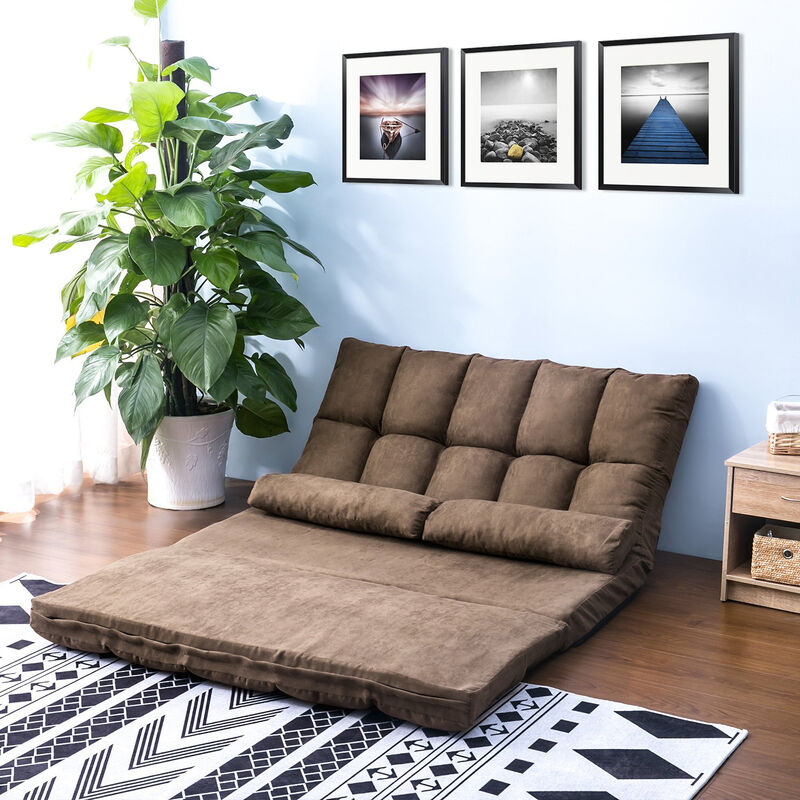 Merax Double Chaise Lounge Floor Sofa