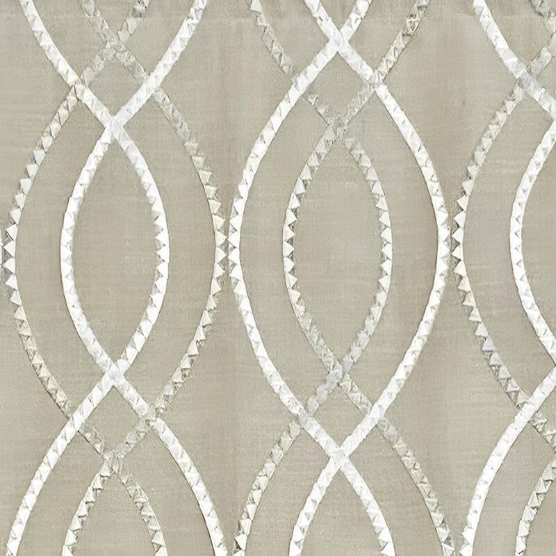 Fast Driver Cornice 3" Rod Pocket Window Valance 50" x 17" Pearl by RLF Home