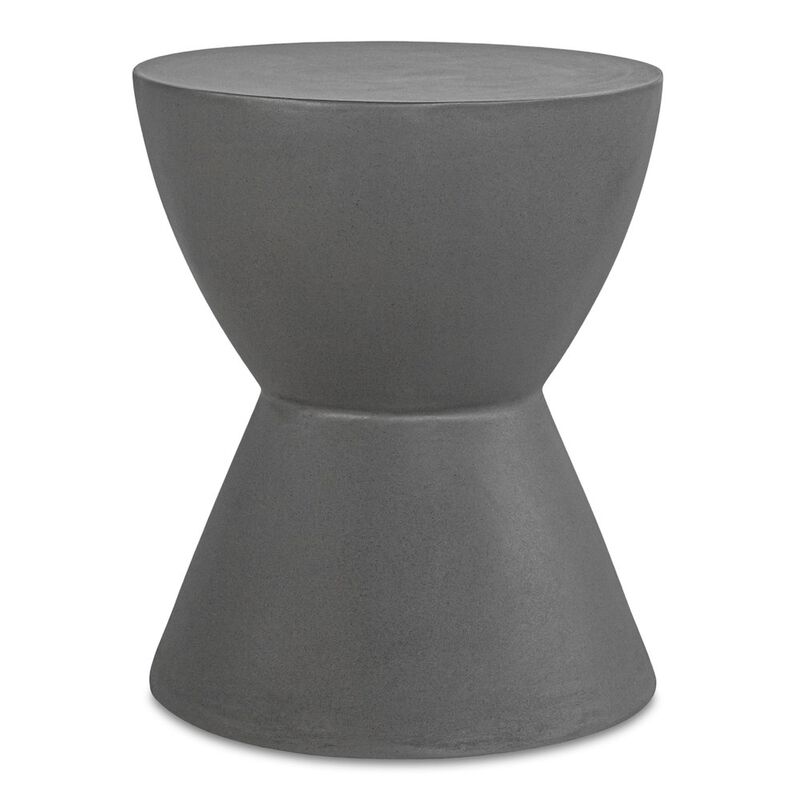 Moe’s Hourglass Outdoor Stool Dark Grey