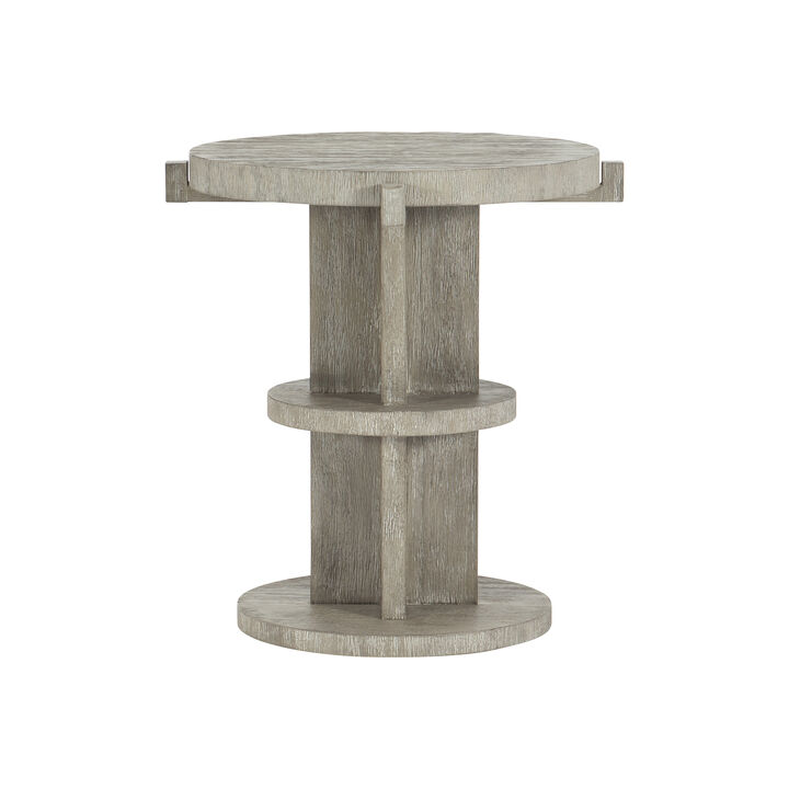 Foundations Round Side Table in Gray