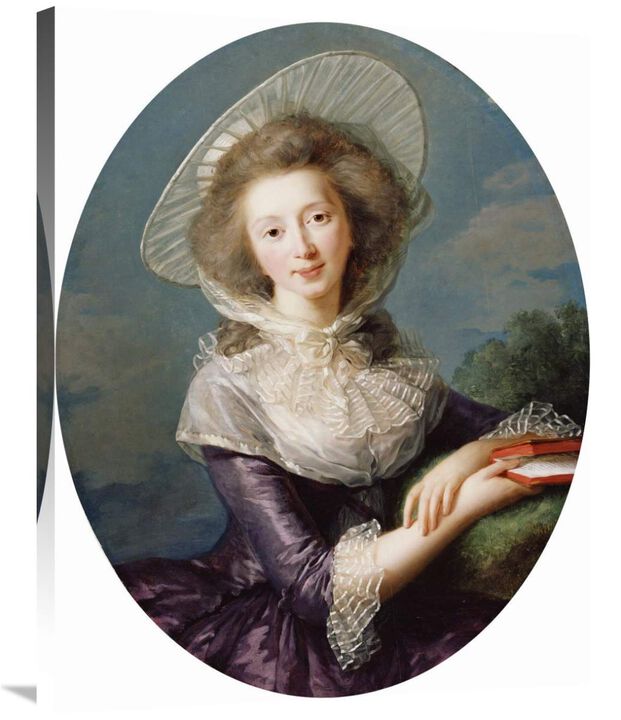 The Vicomtesse de Vaudreuil-Canvas Art-28x35