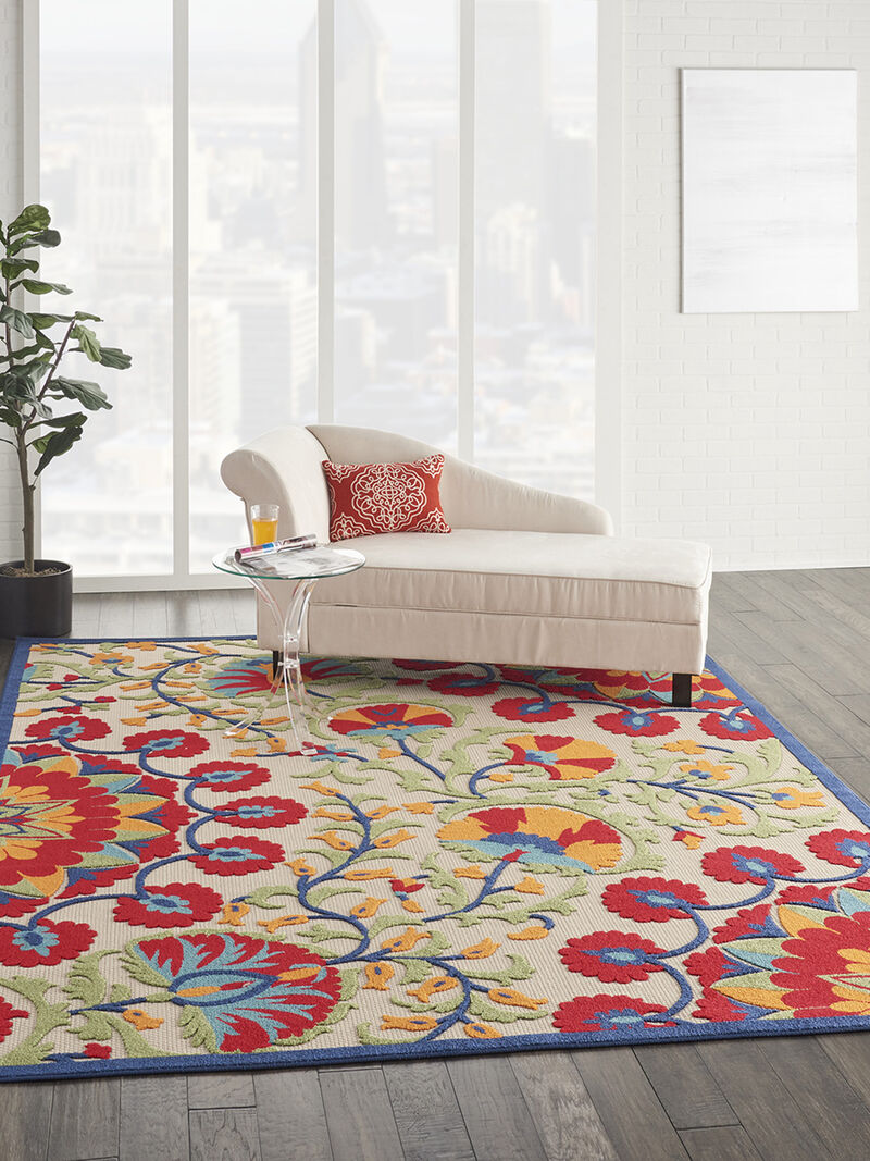 Aloha ALH20 Red/Multicolor 9' x 12' Rug