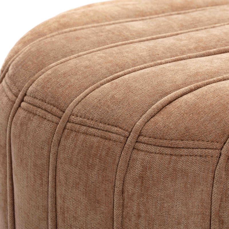 Pouch Mint Green Chenille Ottoman