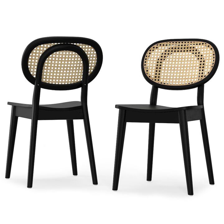 Simpli Home Rachel Dining Chair (Set Of 2) In Black