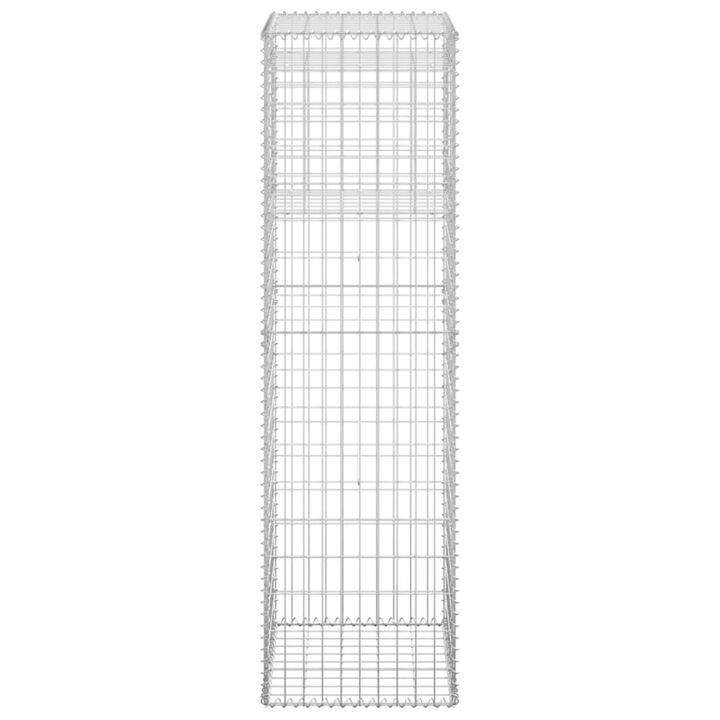 vidaXL Gabion Basket Post 19.7"x19.7"x70.9" Iron