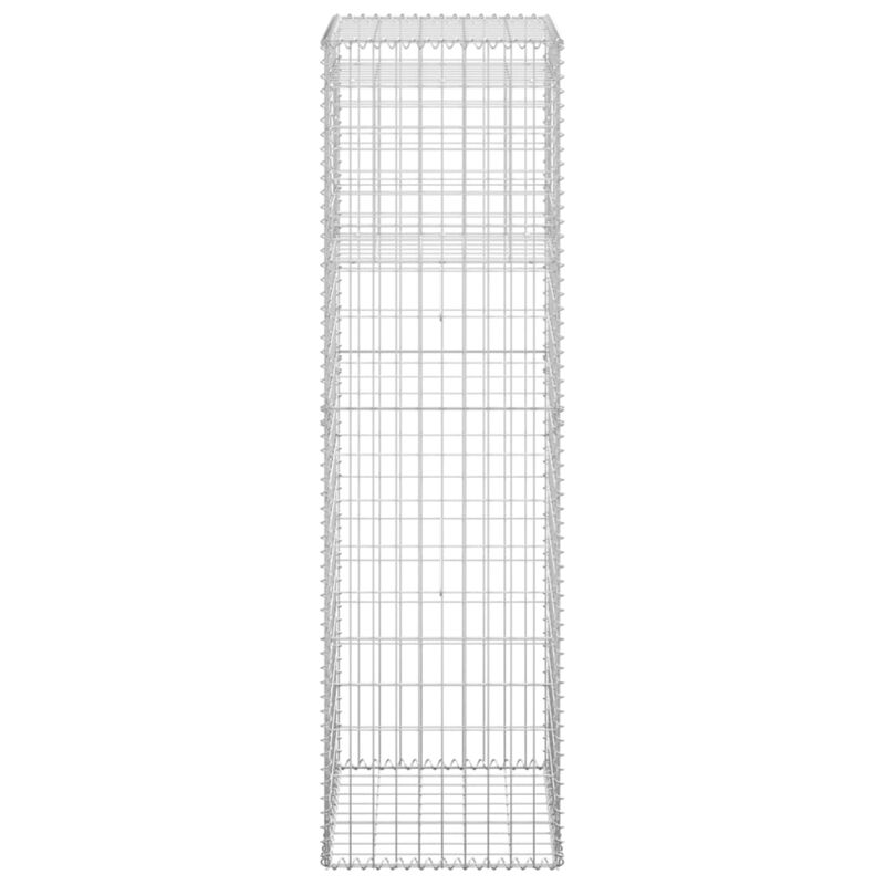 vidaXL Gabion Basket Post 19.7"x19.7"x70.9" Iron