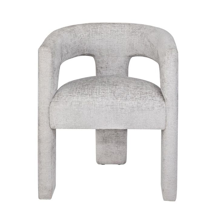 Jofran Modern Luxury Jacquard Fabric Upholstered Sculpture Armchair