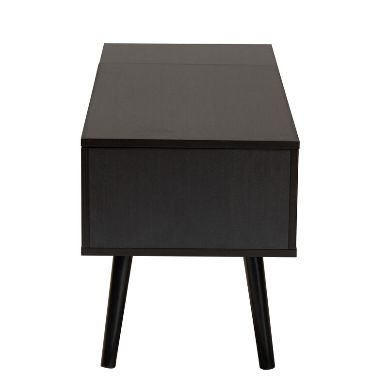 Baxton Studio Roden Two-Tone Coffee Table with Lift-Top Storage Compartment